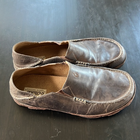 OluKai Moloa men’s slip on shoes- brown size 11.5 - Picture 2 of 6